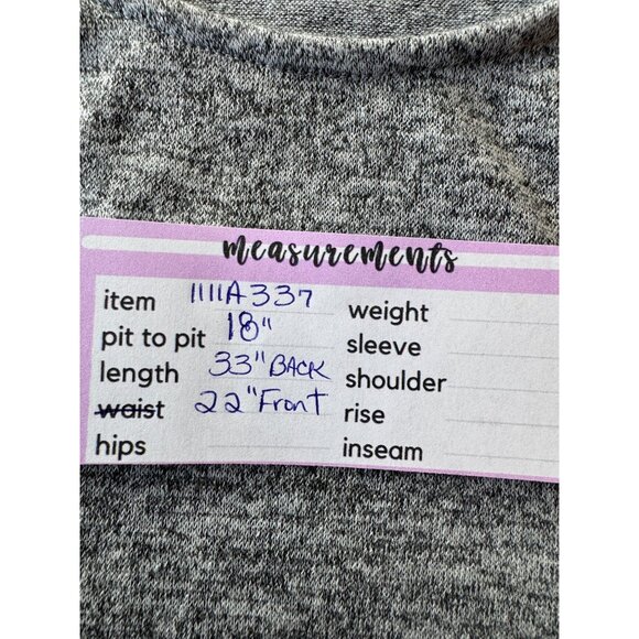 2/$25 Express One Eleven Gray Asymmetrical Hem Tank Top Size M - Picture 9 of 14